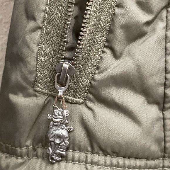 Ed Hardy Tiger Puffer Coat jacket Size L - Picture 8 of 13